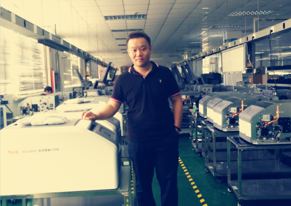 Archmed G.M Mr Aaron Dong Visit China No.1 Dry Film Printer manufacturer, and sign the Comprehensive cooperation agreement