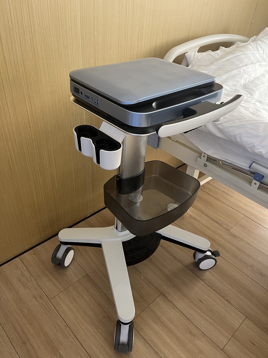 Hospital Clinic Laptop Instruments Medical Black White B/W Ultrasound Machine Portable