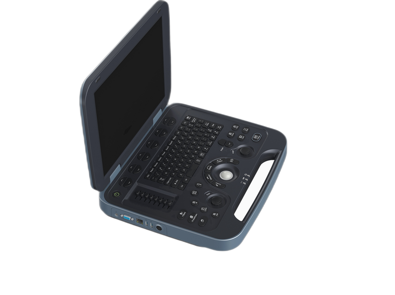 Hospital Clinic Laptop Instruments Medical Black White B/W Ultrasound Machine Portable