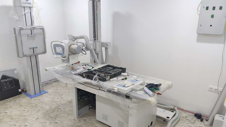 First pcs Archmed Table Xray Unit 50KW Installation Finished in Algeria