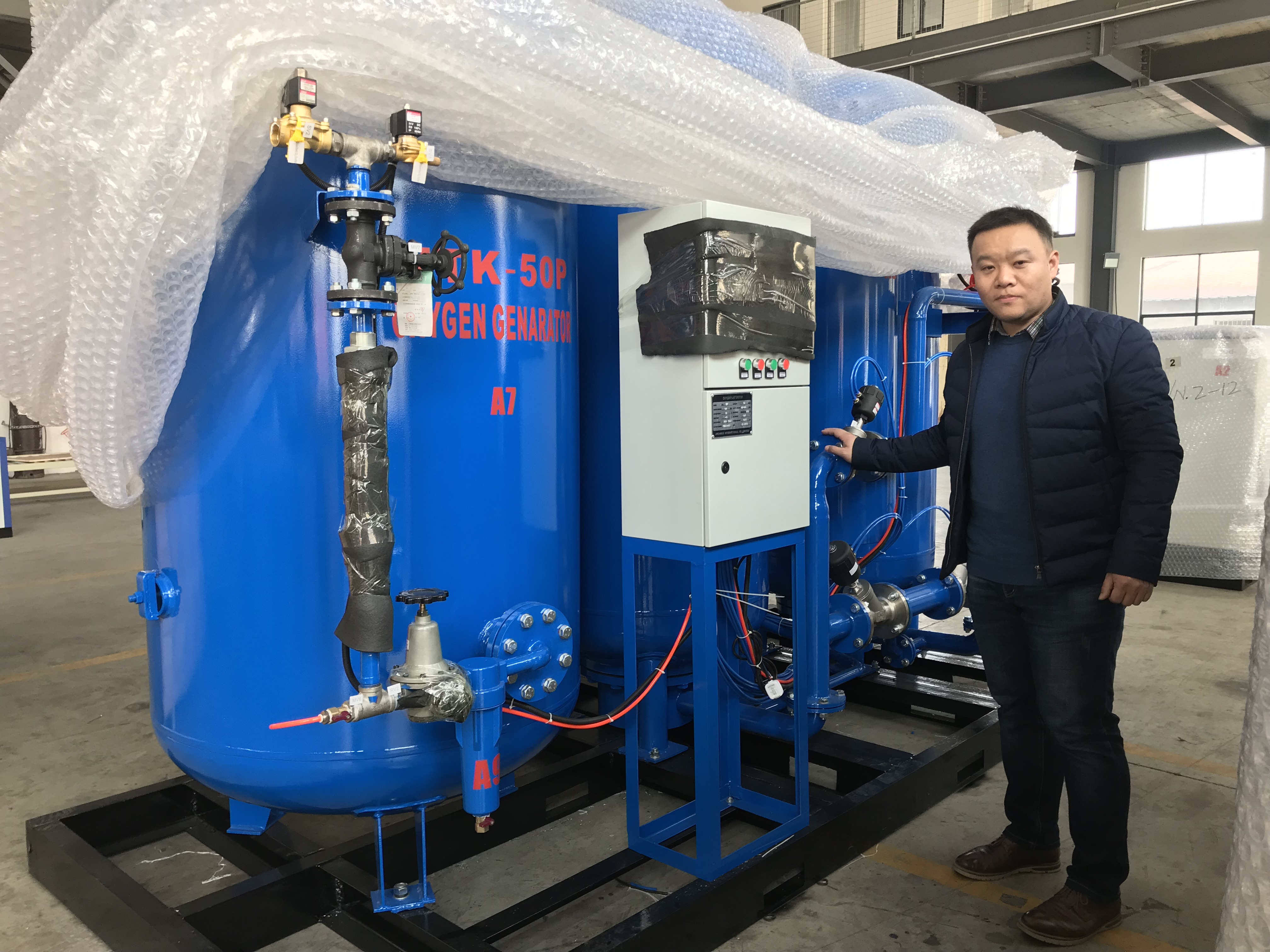 50Nm3/hr Oxygen Generator System Ready, send by 40HQ to Nigeria Yobe State.