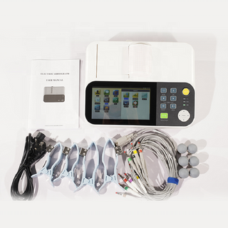 Electrocardiograph 12 Leads Cheapest 3 Channel Portable Touch Screen Electrocardiogram Ecg Machine china